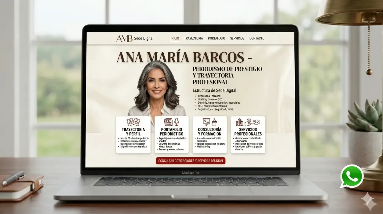 Imagen de una laptop sobre el mostrador de una tienda de ropa. Al fondo vemso a unos clientes revisando ropa y estiquetas de precios