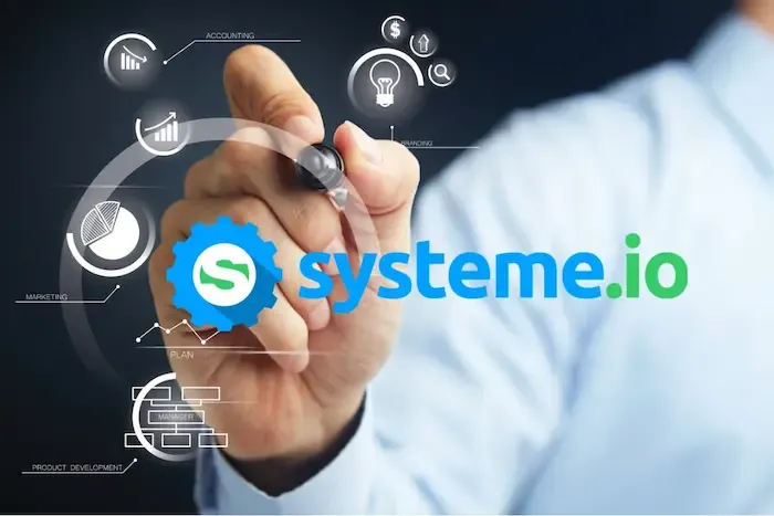 Imagen publicitaria de la plataforma Systeme.io