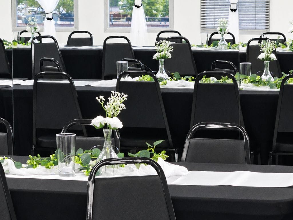 Holiday party venue in Denver with banquet seating
