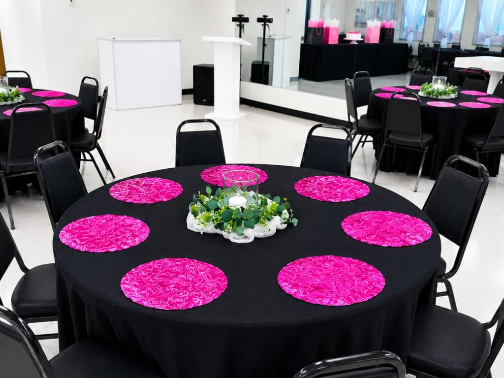 Small event venue in Denver decorated for a baby shower