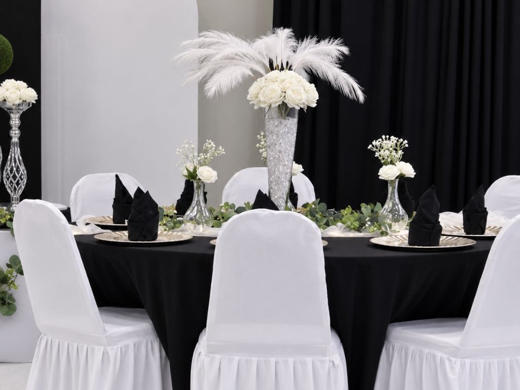 Small wedding reception venue in Denver with elegant décor