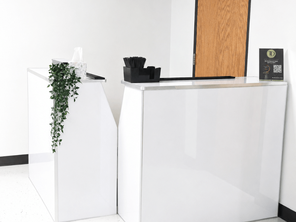 Modern white bar for events at TD Event Space