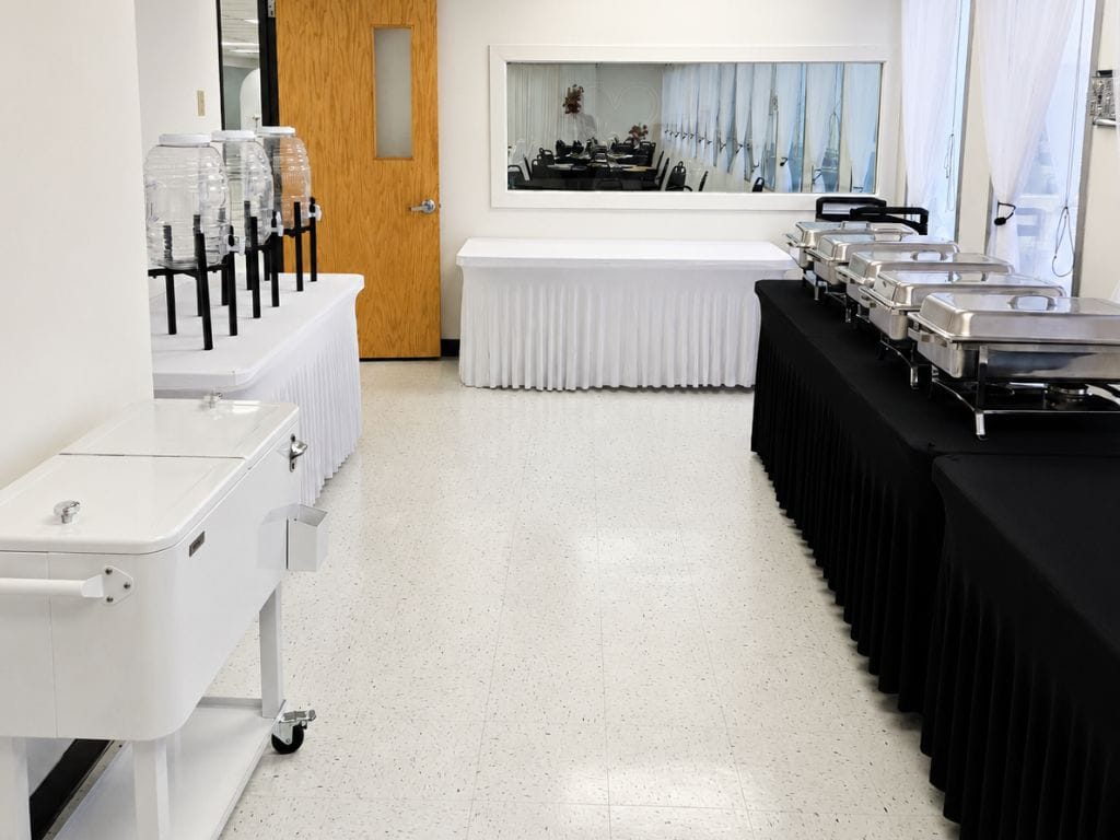 Buffet Area for Catering and Food at TD Event Space Denver