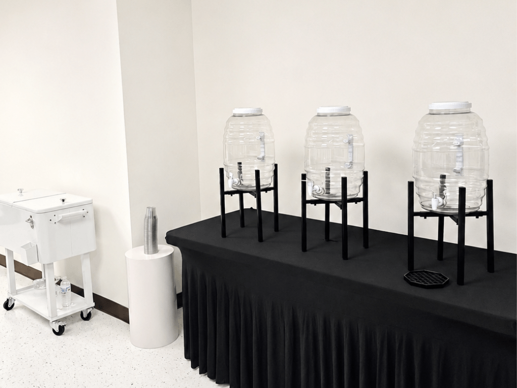 Self-serve beverage station for private events