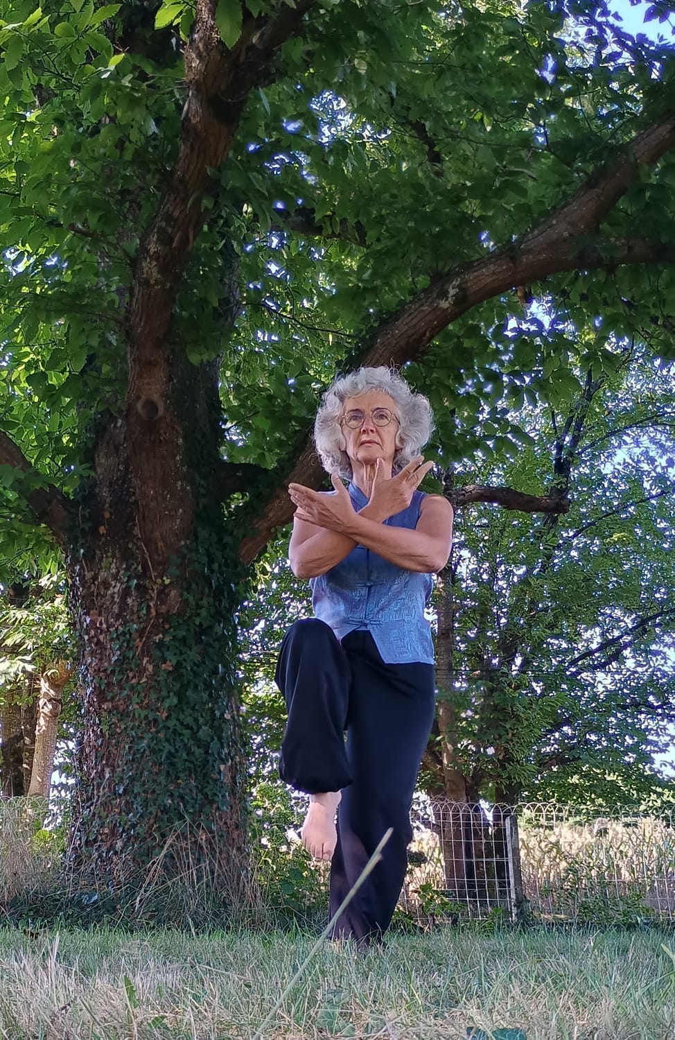 Nadine Strube en train de pratique le Qi Gong