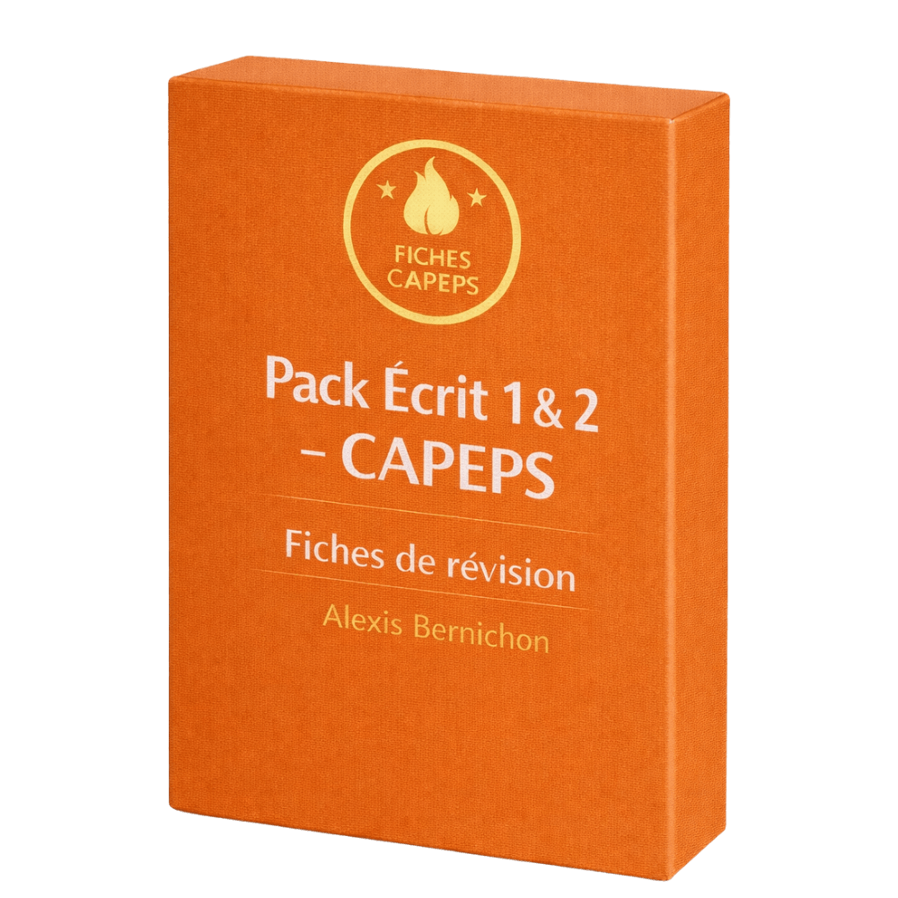 Fiches ecrit 1 et 2 capeps