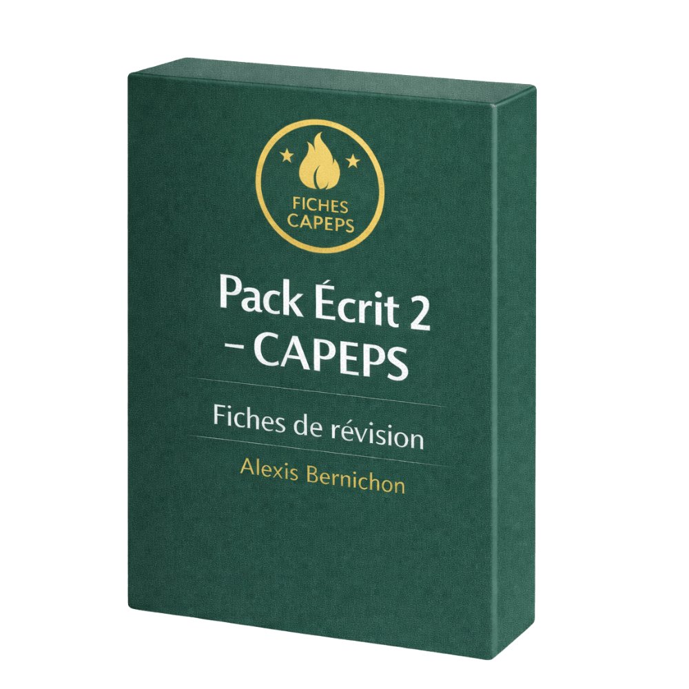 Pack écrit 2 capeps