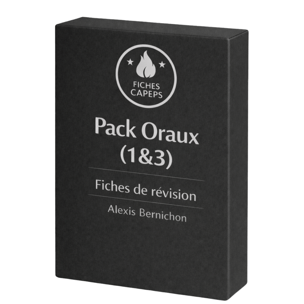 Pack écrit 1 capeps