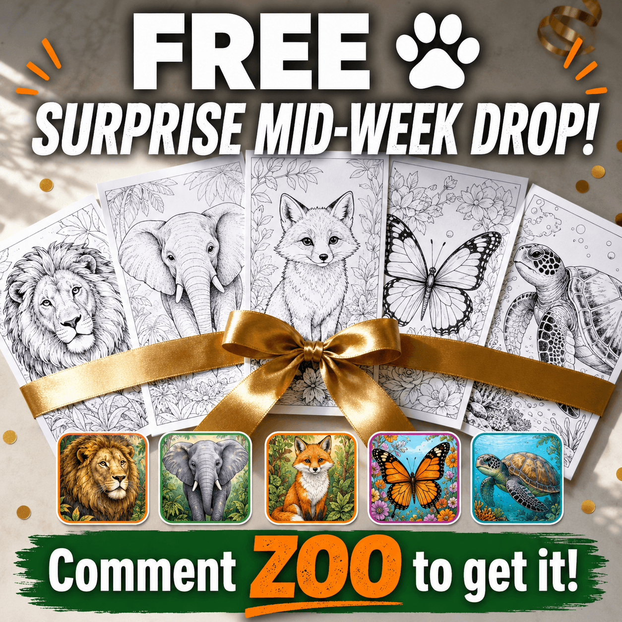 Free 10-Page Printable Coloring Pages Bundle