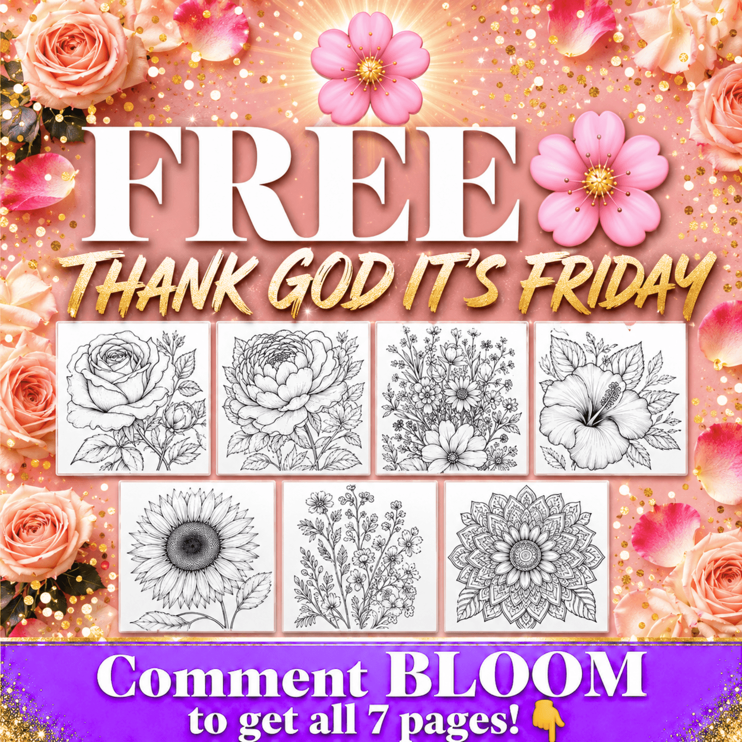 Free 7-Page Printable Coloring Pages Bundle