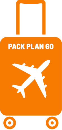 Reisekoffer Pack Plan Go orange