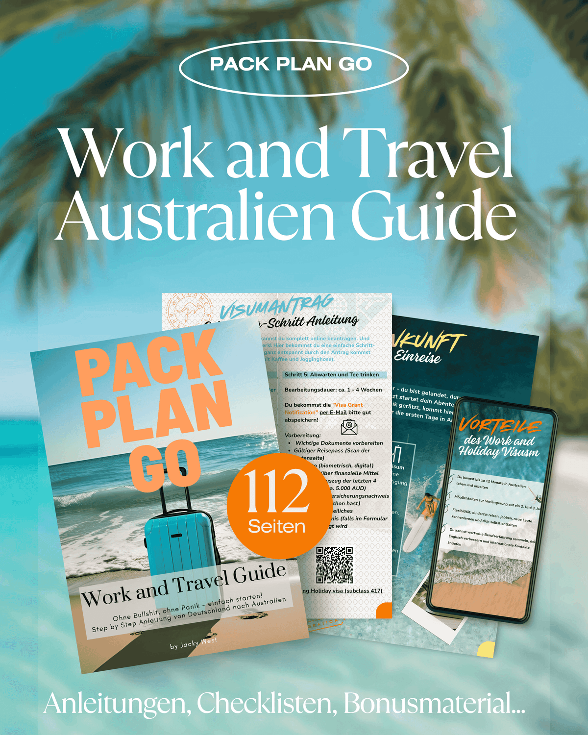 Werbeanzege Pack Plan Go Austtralien Guide