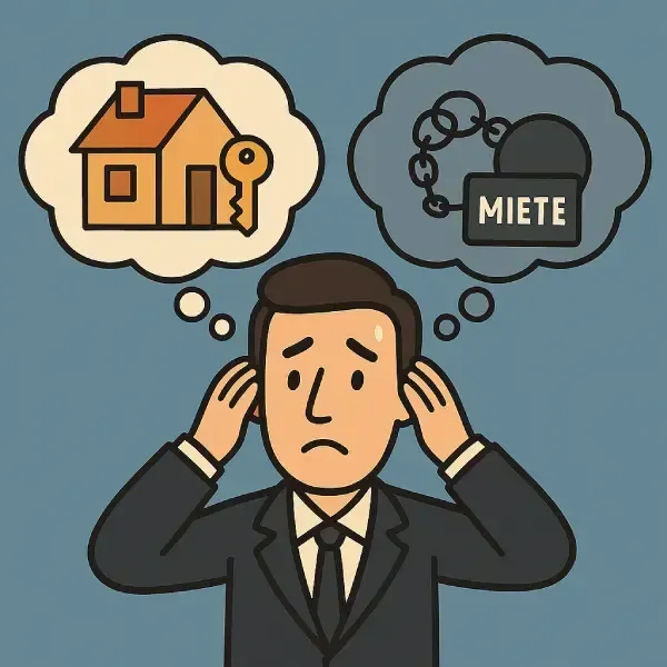 Choice between owning a house and being chained to rent