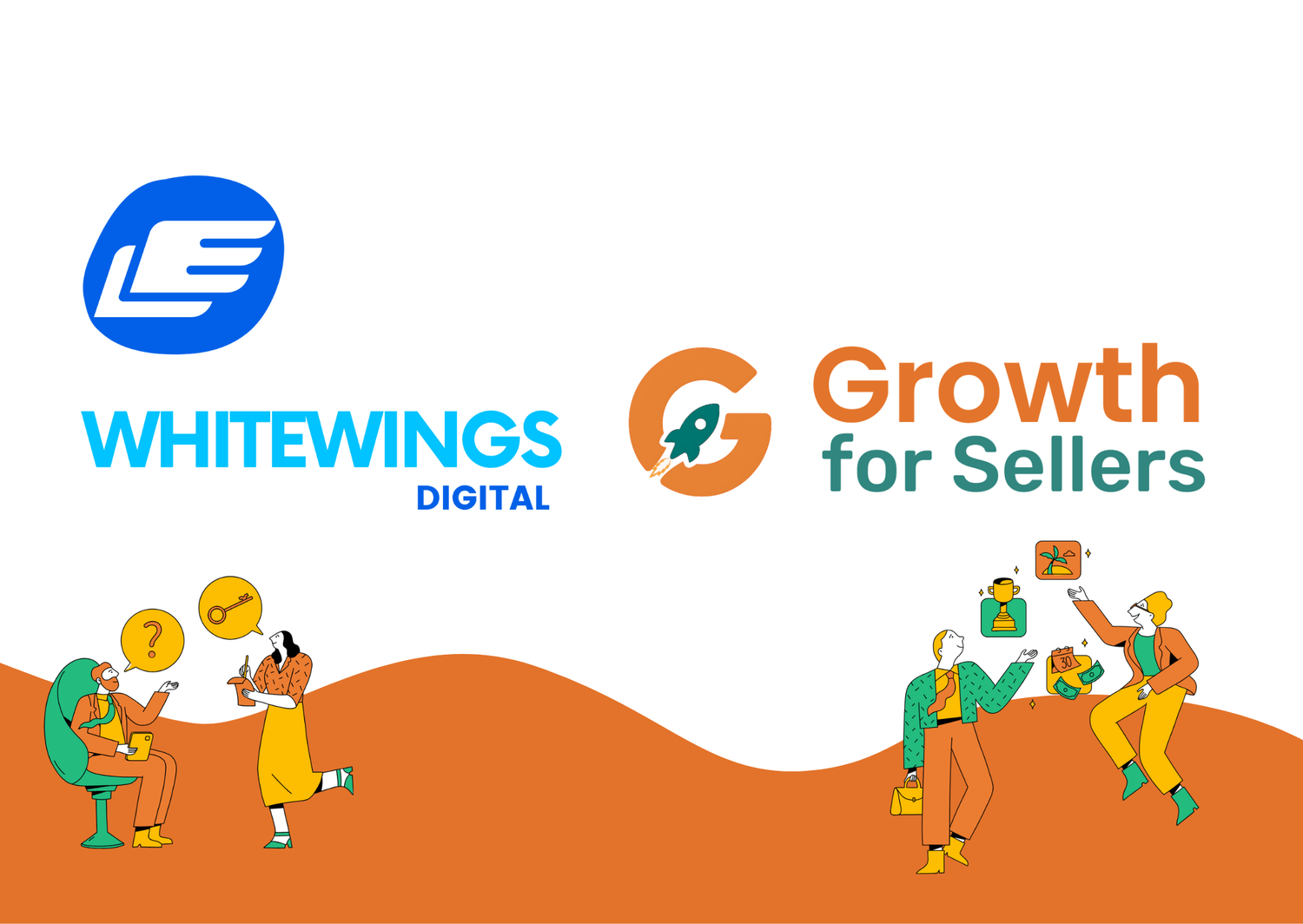 Growth for Sellers - White Wings Digital Team Illustration