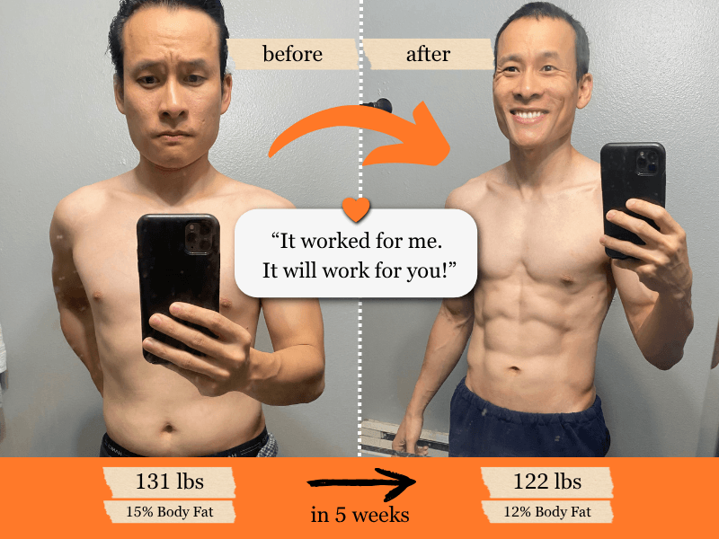 before and after photo of weight loss