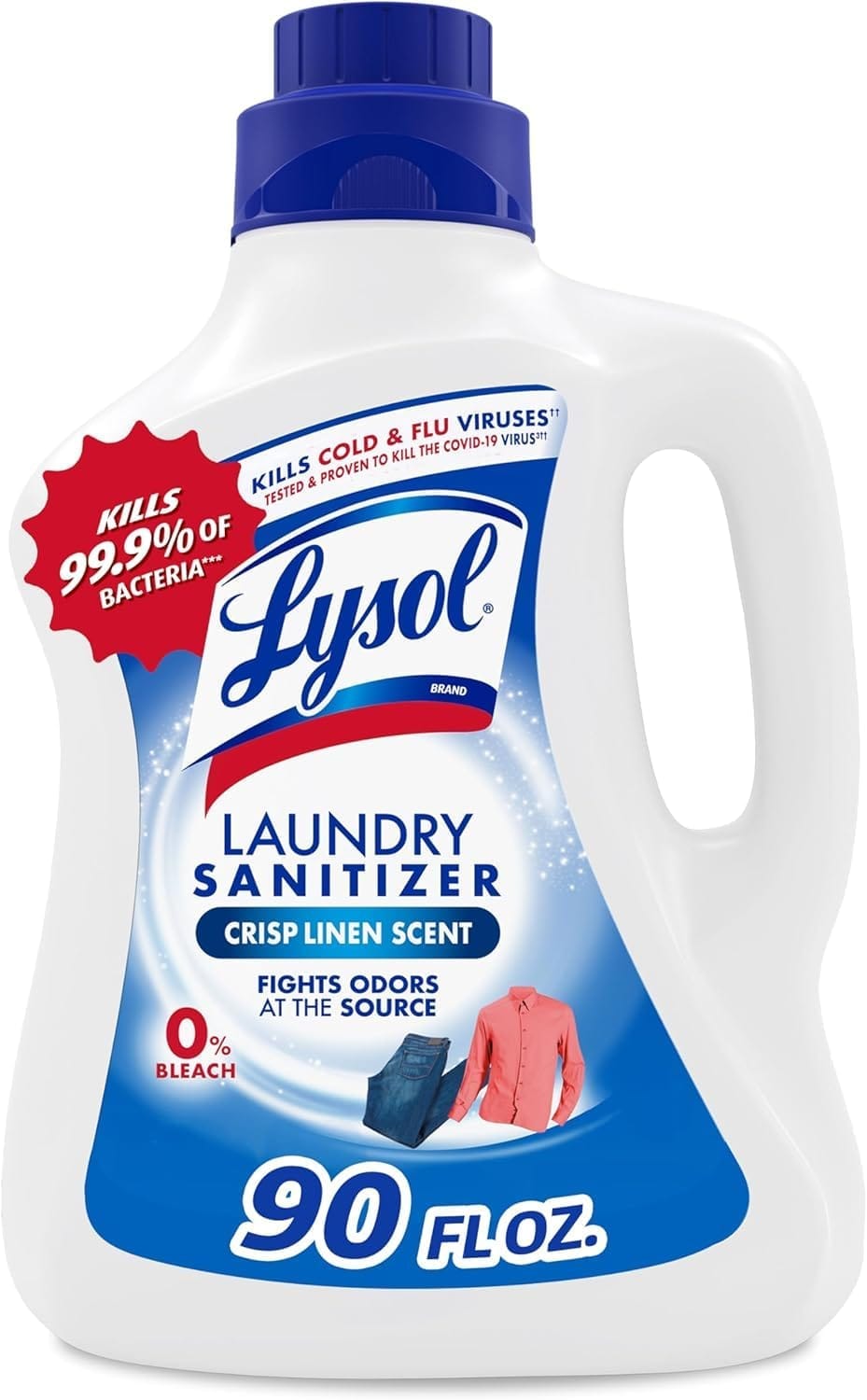 Lysol laundry sanitizer in Crisp Linen scent