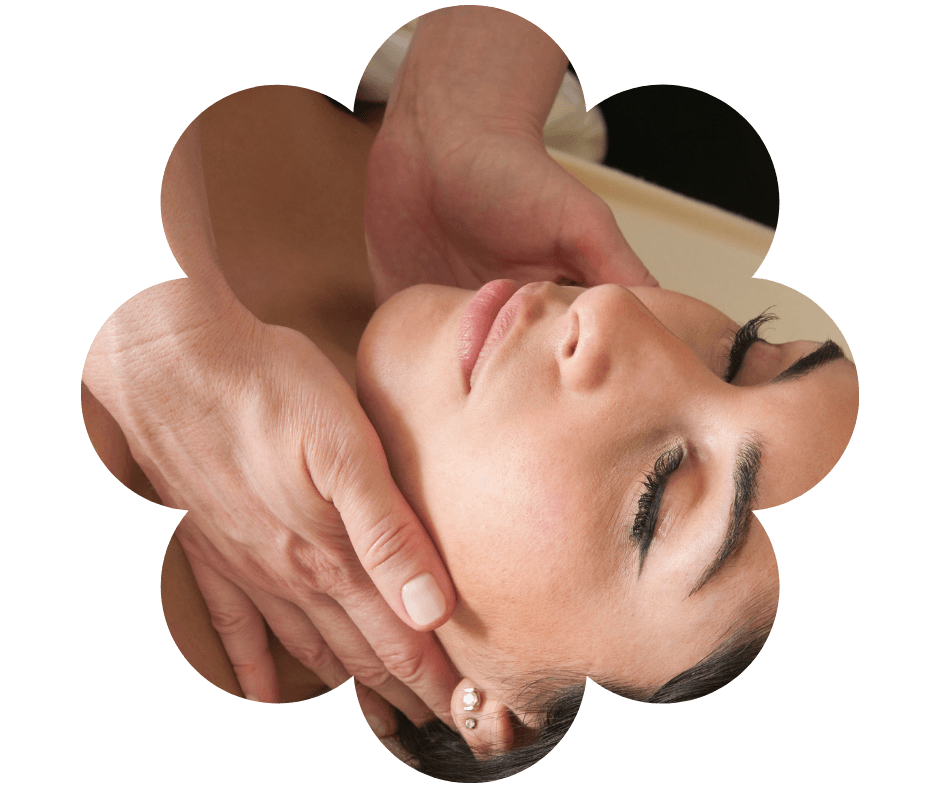 Stresszoldó, nyugtató fej-, nyak- és karmasszázs
