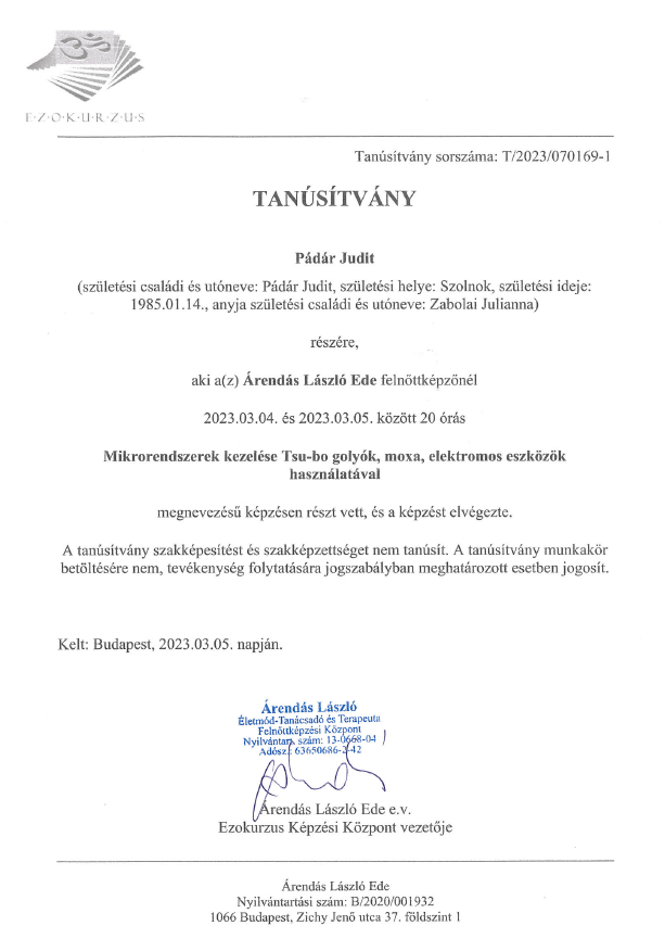 mikrorendszerek kezelése