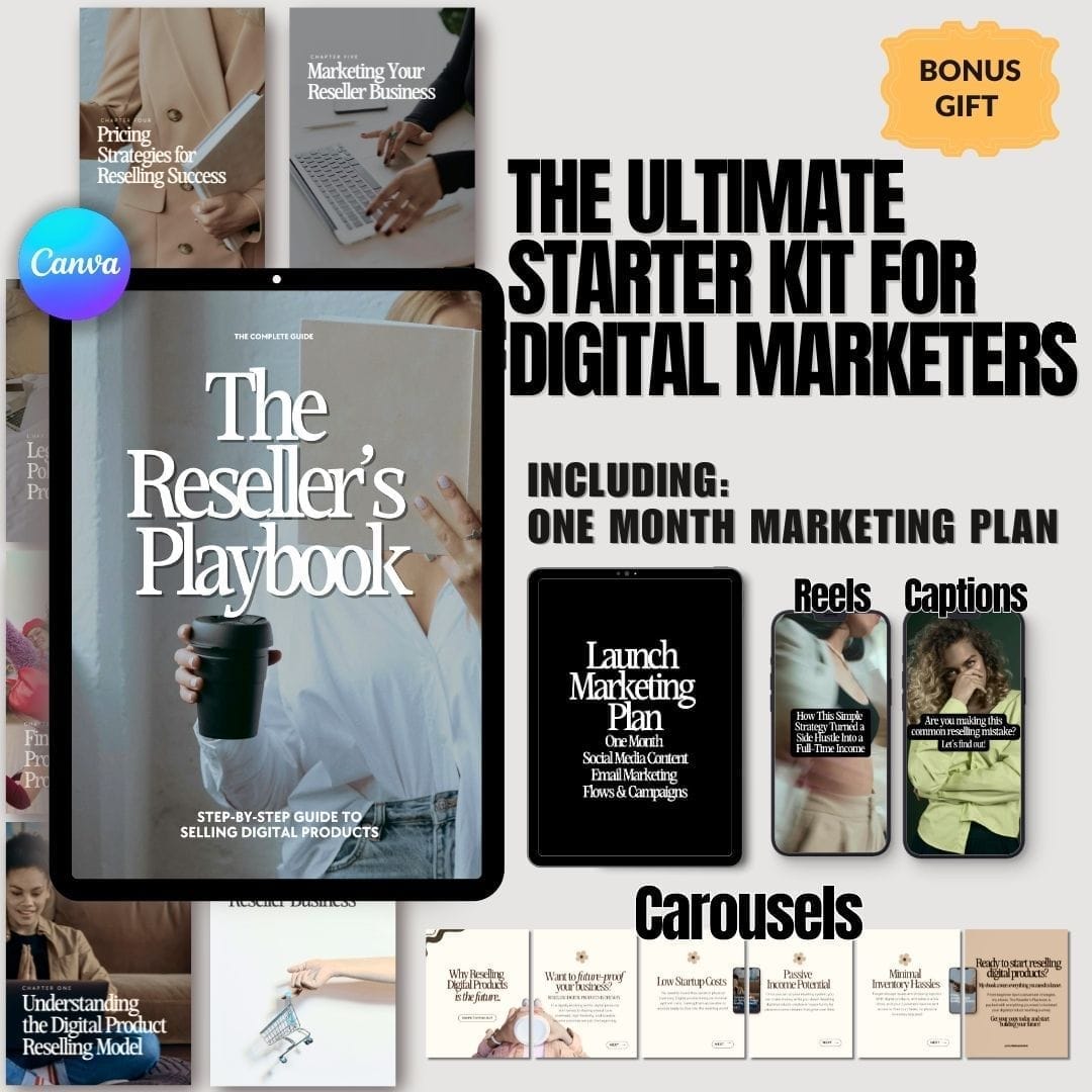 Reseller’s Playbook – the ultimate starter kit for digital marketers included in Daily Deposits Formula.
