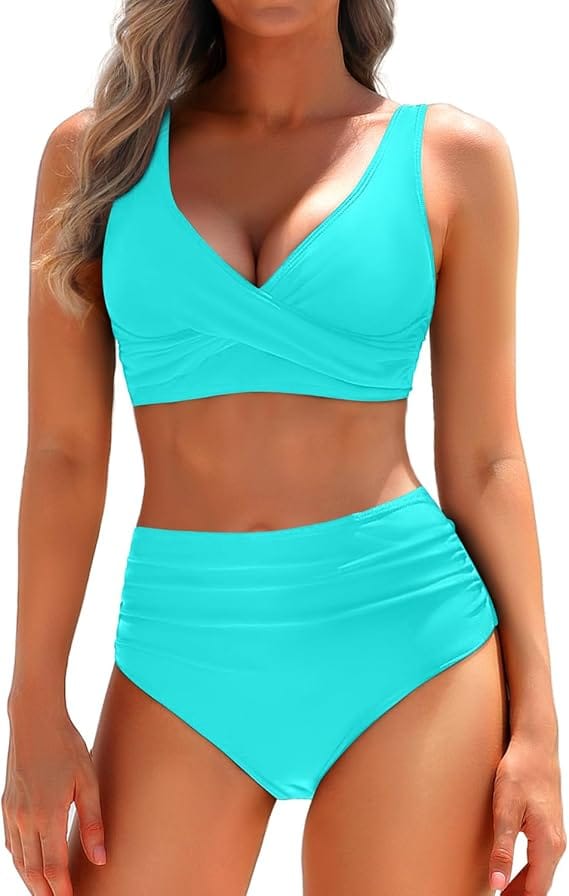 High waisted bathing suit