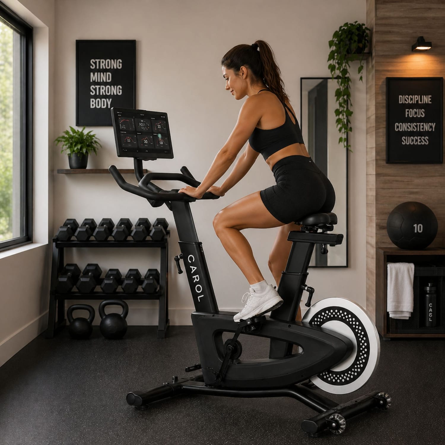 CAROL AI Bike compact home gym cardio machine