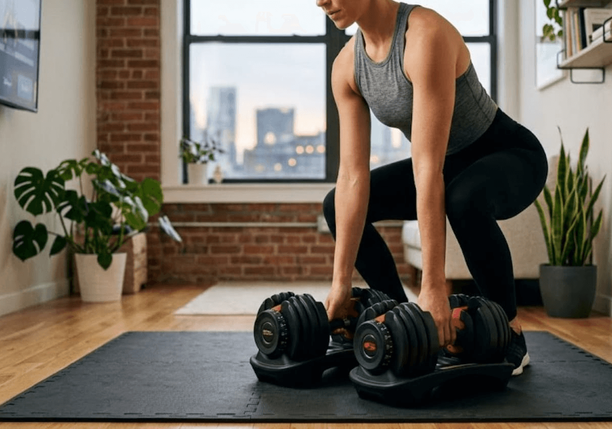 Best adjustable dumbbells for small home gyms
