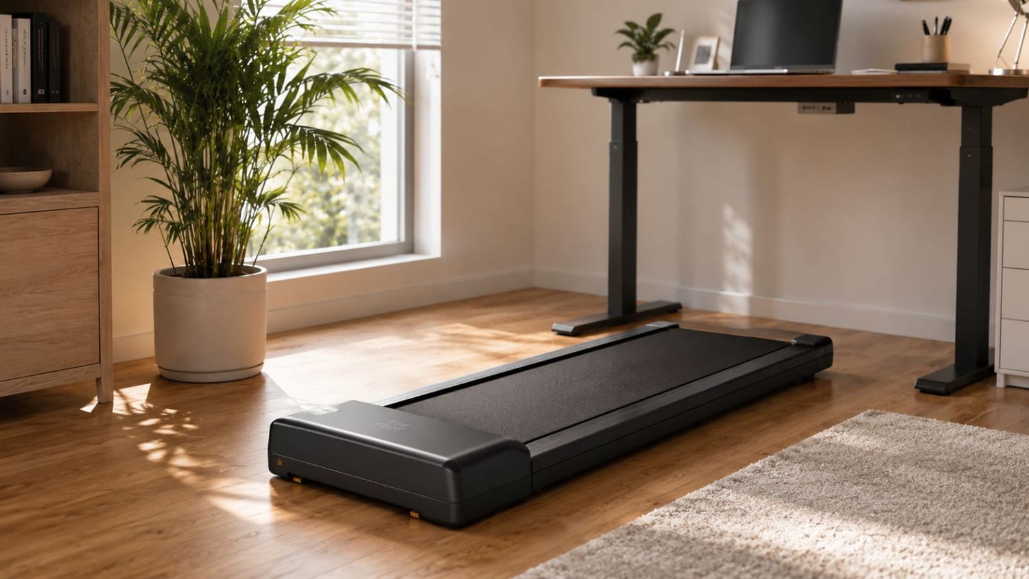 WalkingPad A1 Pro compact treadmill in minimalist apartment