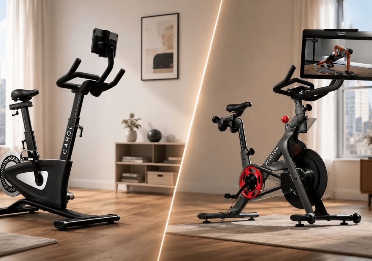 CAROL Bike vs Peloton small apartment comparison