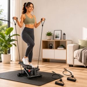 Compact mini stepper for apartment cardio