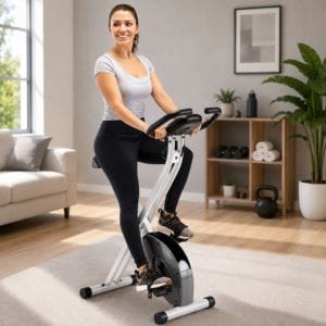 Compact exercise bike for small apartment