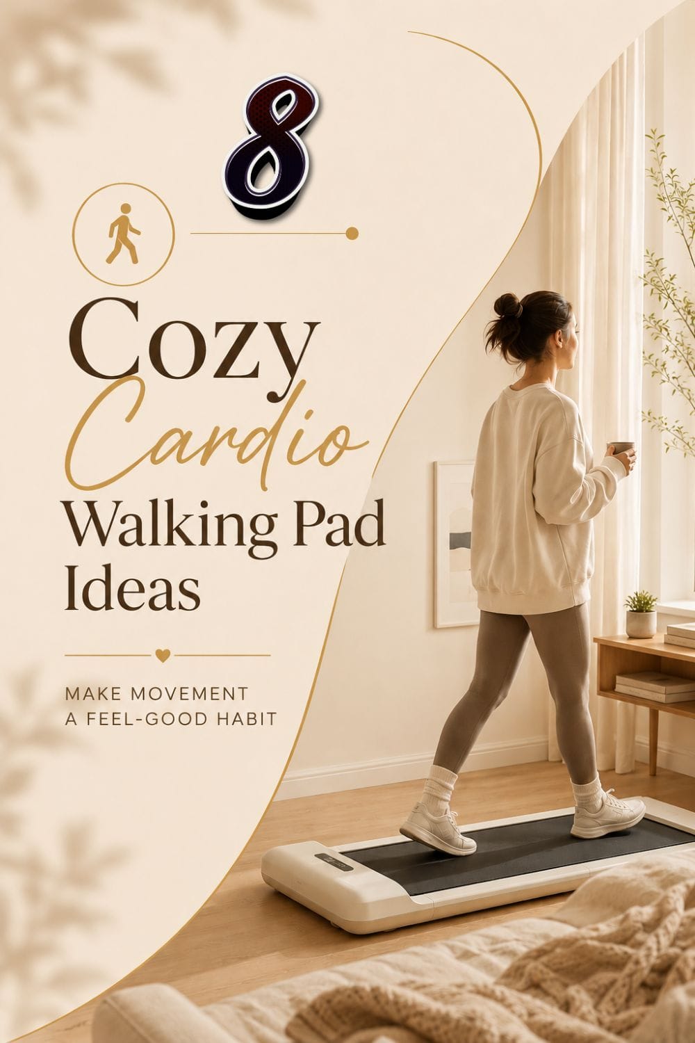 8 cozy cardio walking pad ideas Pinterest carousel graphic