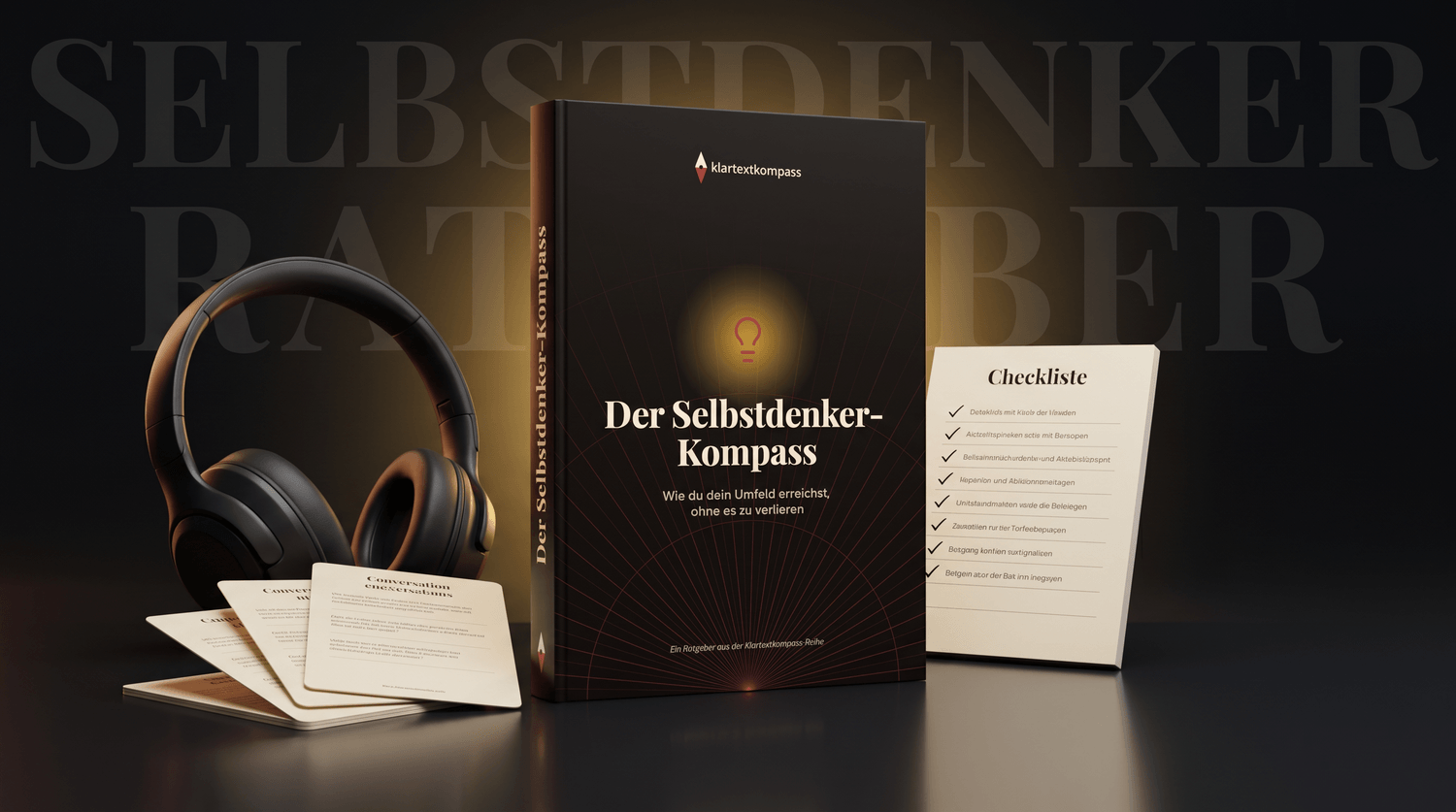 Der Selbstdenker-Kompass: Buch, sechs Gespr&auml;chskarten, Selbstpr&uuml;fungs-Checkliste und Audio-Beispielgespr&auml;che