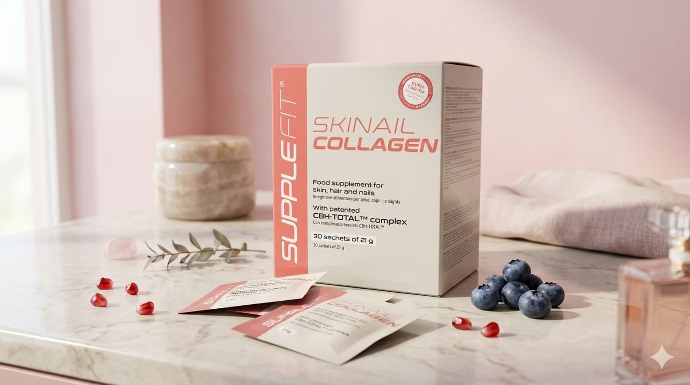 Kutija kolagena koja stoji na radnu povrsinu