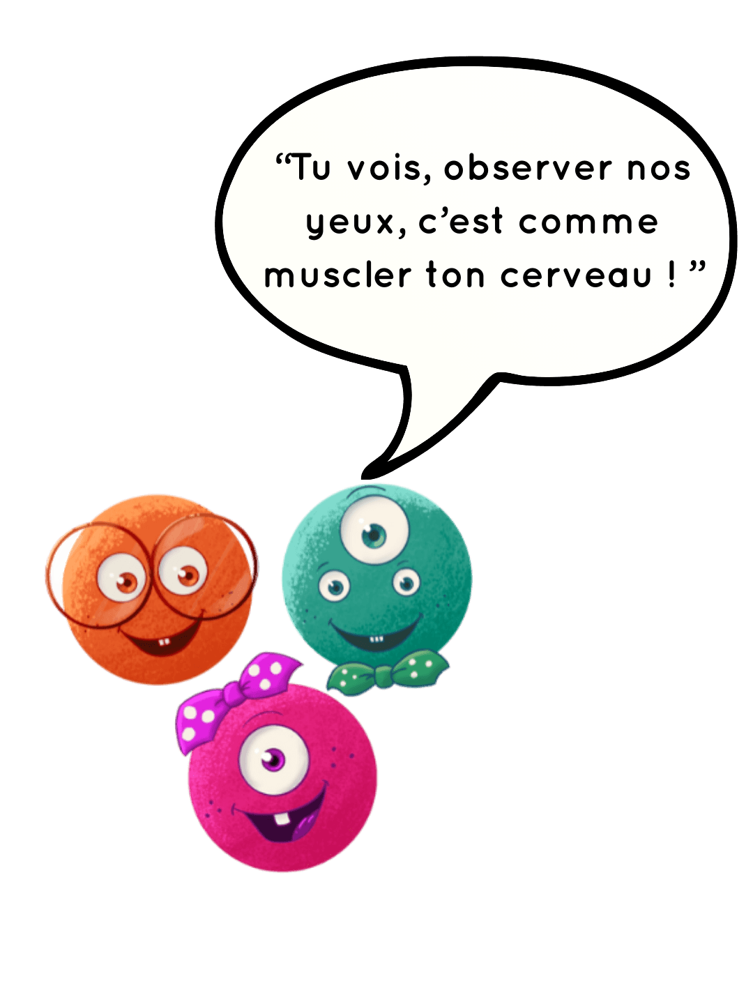 Observer les yeux des triplettes MI SOL et SI c'est comme muscler ton cerveau