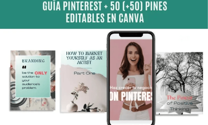 Guía Pinterest + pines editables