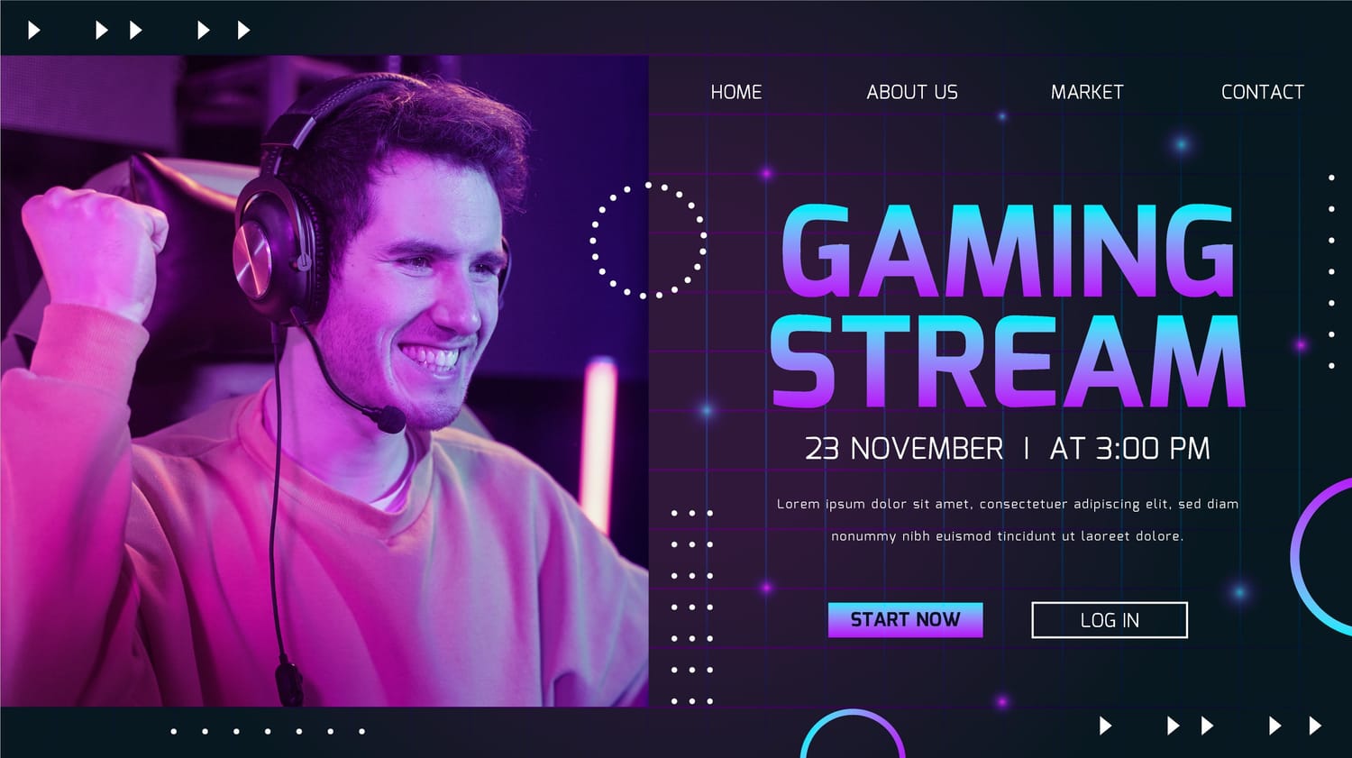Streaming thumbnail face gameplay split Twitch highlights