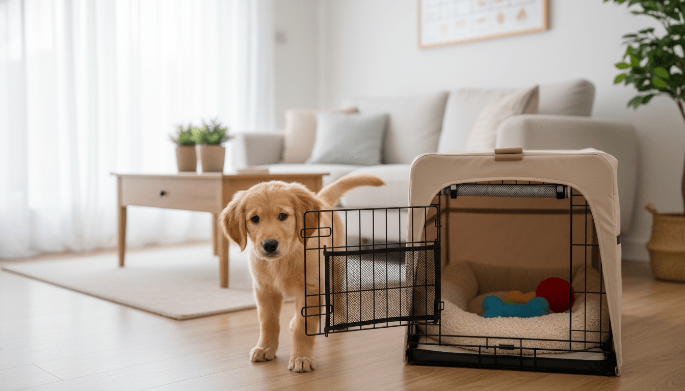 Crate Training for New Puppies: Complete Guide with Schedule, Night Tips & Whining Solutions