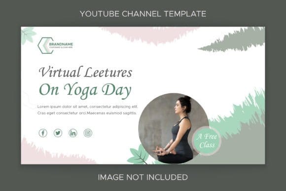 Earth tone aesthetic outdoor wellness vlog thumbnail canva