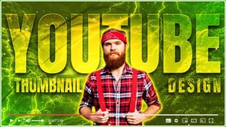 Bold text overlay high ctr lifestyle vlog thumbnail canva