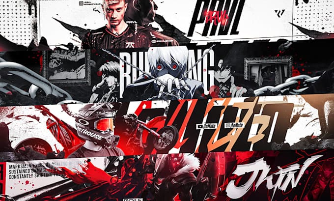 I will design professional anime or gaming youtube banner