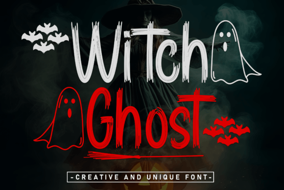 An elegant script with flowing, ethereal curves — the most refined pick in this group, trading cartoon charm for something closer to spectral sophistication.  Best for: Upscale Halloween invitations, boutique seasonal branding.