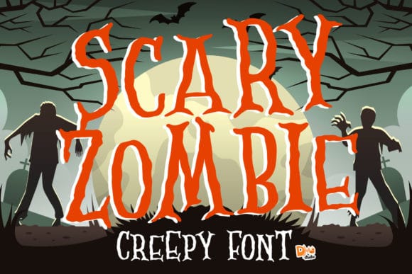 Quirky, slightly uneven strokes give this font real personality — flexible enough to work across a range of zombie- and horror-adjacent projects.  Best for: Zombie-themed event graphics, horror-fan merchandise mockups.