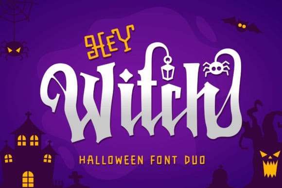 A script-and-display duo font built around a "scary but cute" theme — gives instant two-level hierarchy without extra pairing guesswork. Best for: T-shirt designs, book covers, layered poster titles.