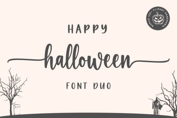 A two-font duo built to work together — one carries the "chic," the other the "cheery." Best for: Craft projects, layered Canva titles, seasonal cards.