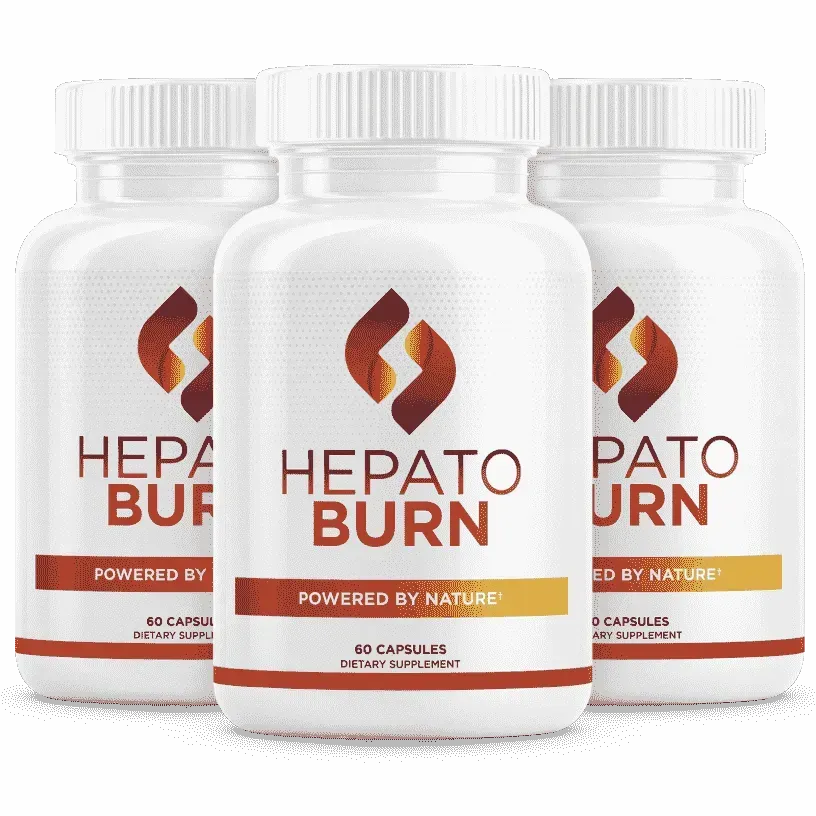 HepatoBurn supplement bottle for liver health and weight loss