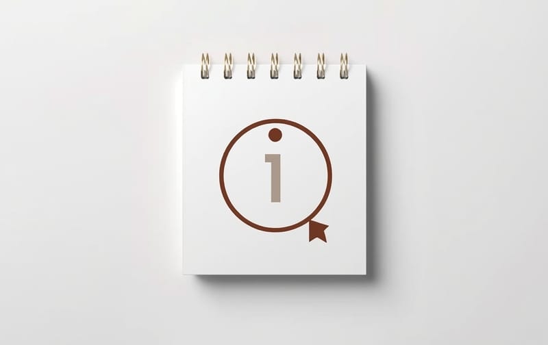 minimal flat calendar with one circled date, plain light background, no people, no text