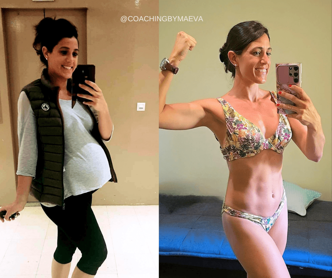 Maëva coach sport nutrition avant après