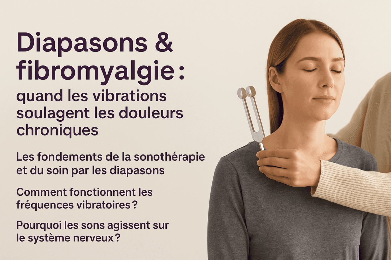 Femme recevant un soin diapason