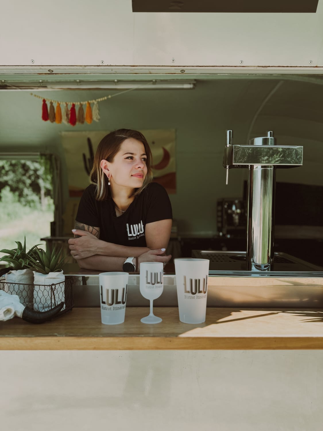 Portrait de Lucie Sonrier, fondatrice de Lulu Bistrot Itinérant