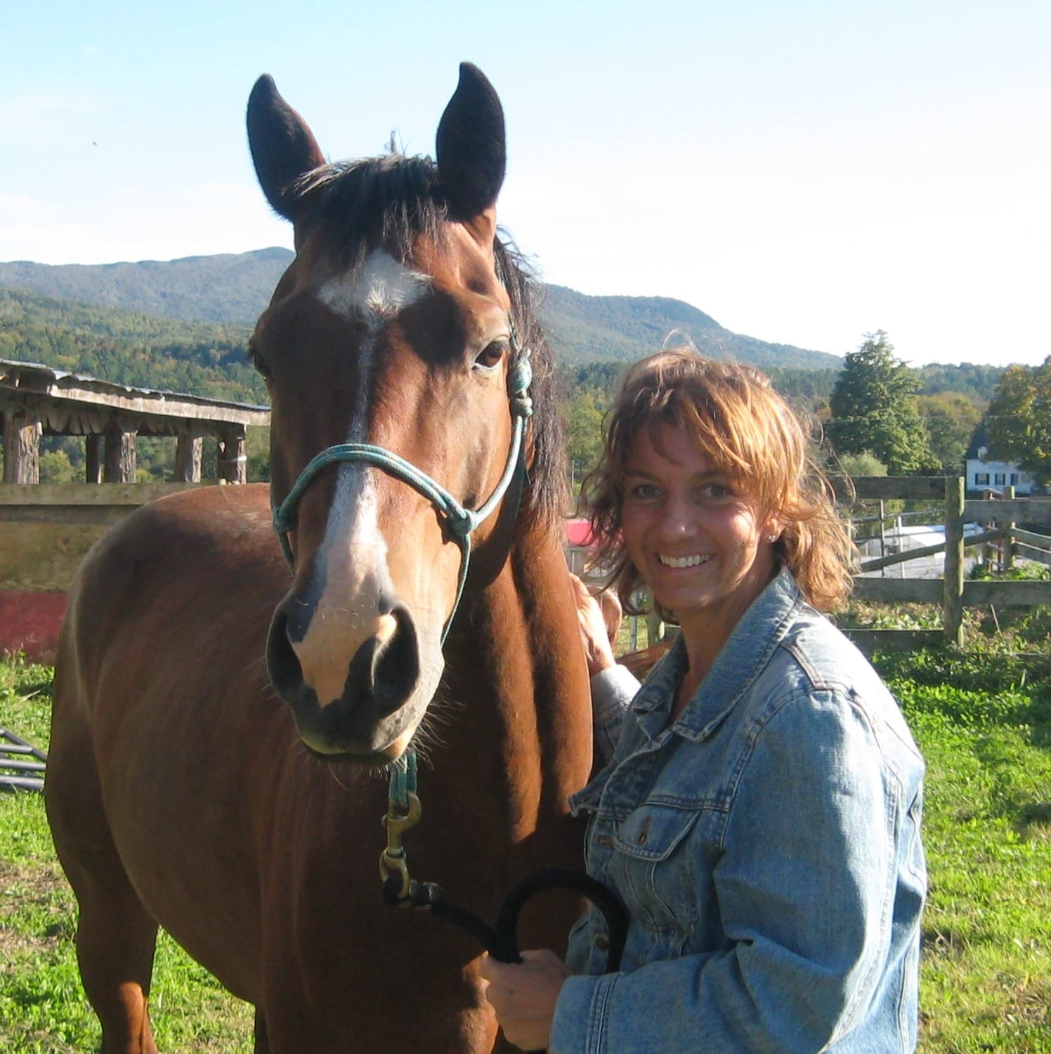 Amy Hartshorn and her horse, Koko, Hartshorn Farm, Waitsfield, VT